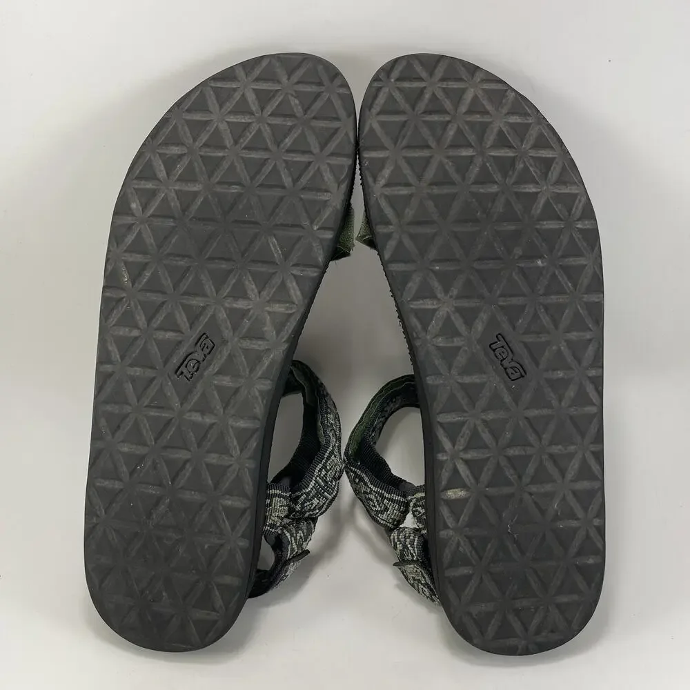 Teva Original Universal Sandals Mens Size 11 Strappy Green Trail Water Hiking